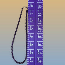 Load image into Gallery viewer, Amethyst Beaded Necklace Vintage Graduated Purple Gemstone Strand Barrel Clasp