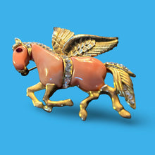 Load image into Gallery viewer, Pegasus Pink Lucite Statement Brooch Pin Attributed Hattie Carnegie Gift Vintage