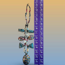 Load image into Gallery viewer, Southwestern Style Mosaic Necklace Geometric Shapes Natural Stone Statement Gift