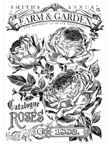 Catalogue of Roses Transfer Transfers - Iron Orchid Designs Transfers available at Lemon Tree Corners