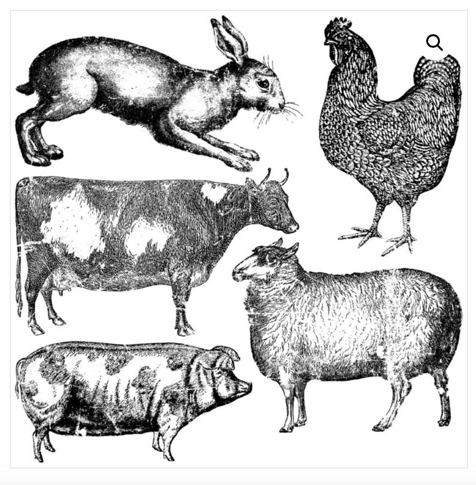 Farm Animals Stamp Stamps - Iron Orchid Designs Stamps available at Lemon Tree Corners