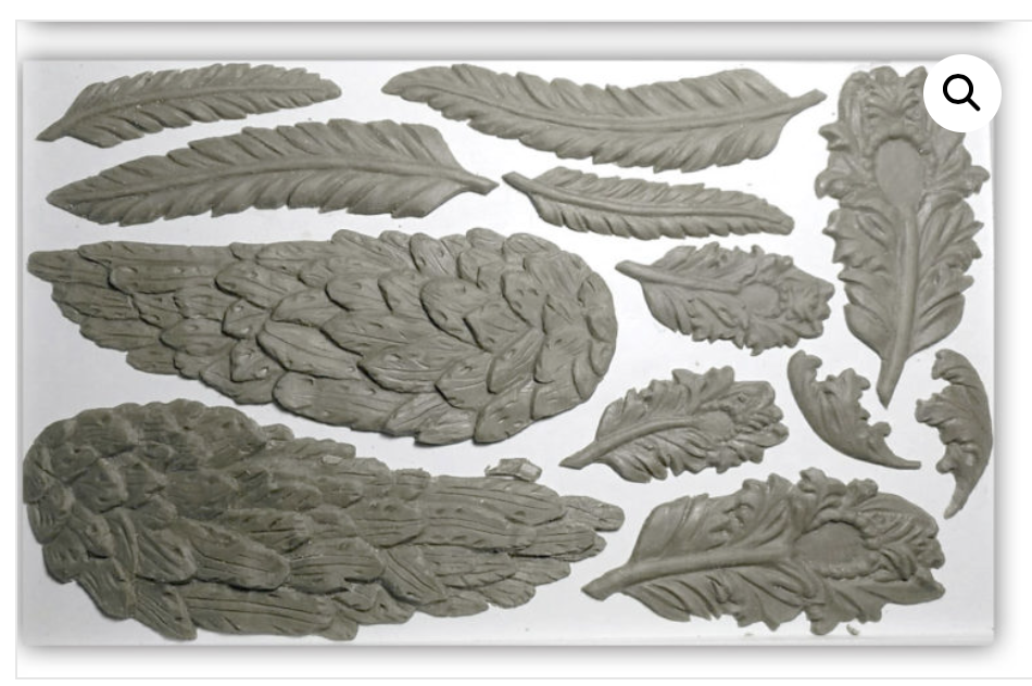 Wings and Feathers Mould Moulds - Iron Orchid Designs Moulds available at Lemon Tree Corners