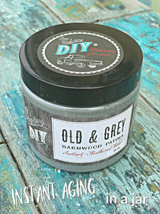 Old & Grey Liquid Patina DIY PAINT - DIY Artisan Clay Paint and Chalk Finish Furniture Paint available at Lemon Tree Corners