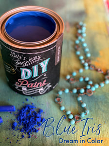 Blue Iris DIY Paint DIY PAINT - DIY Artisan Clay Paint and Chalk Finish Furniture Paint available at Lemon Tree Corners