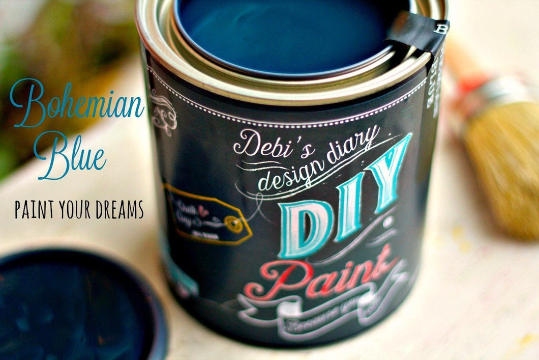 Bohemian Blue DIY Paint DIY PAINT - DIY Artisan Clay Paint and Chalk Finish Furniture Paint available at Lemon Tree Corners