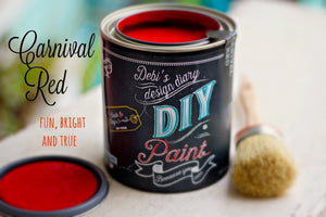 Carnival Red DIY Paint DIY PAINT - DIY Artisan Clay Paint and Chalk Finish Furniture Paint available at Lemon Tree Corners