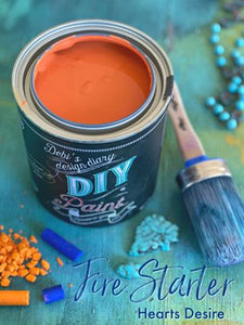 Fire Starter DIY Paint DIY PAINT - DIY Artisan Clay Paint and Chalk Finish Furniture Paint available at Lemon Tree Corners