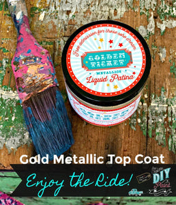 Gold Liquid Patina AKA Golden Ticket DIY FINISHES DIY Paint Finish available at Lemon Tree Corners
