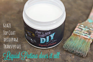 DIY Crystal Clear Chandelier Liquid Patina DIY FINISHES DIY Paint Finish available at Lemon Tree Corners