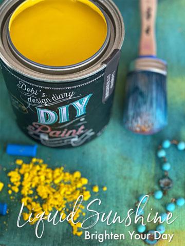 Liquid Sunshine DIY Paint DIY PAINT - DIY Artisan Clay Paint and Chalk Finish Furniture Paint available at Lemon Tree Corners