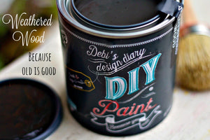 Weathered Wood DIY Paint DIY PAINT - DIY Artisan Clay Paint and Chalk Finish Furniture Paint available at Lemon Tree Corners